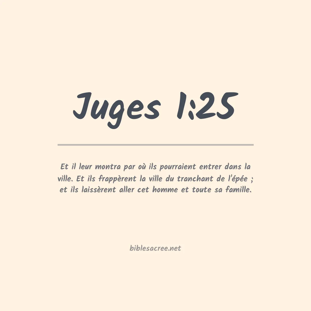 Juges - 1:25