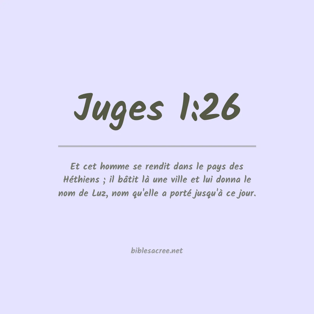 Juges - 1:26