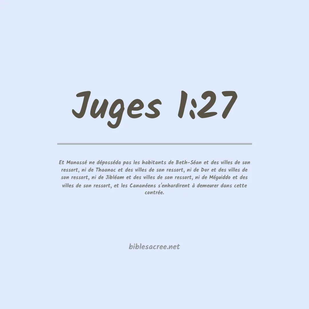 Juges - 1:27