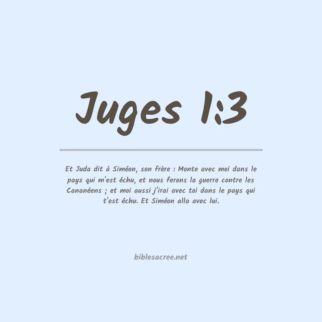 Juges - 1:3