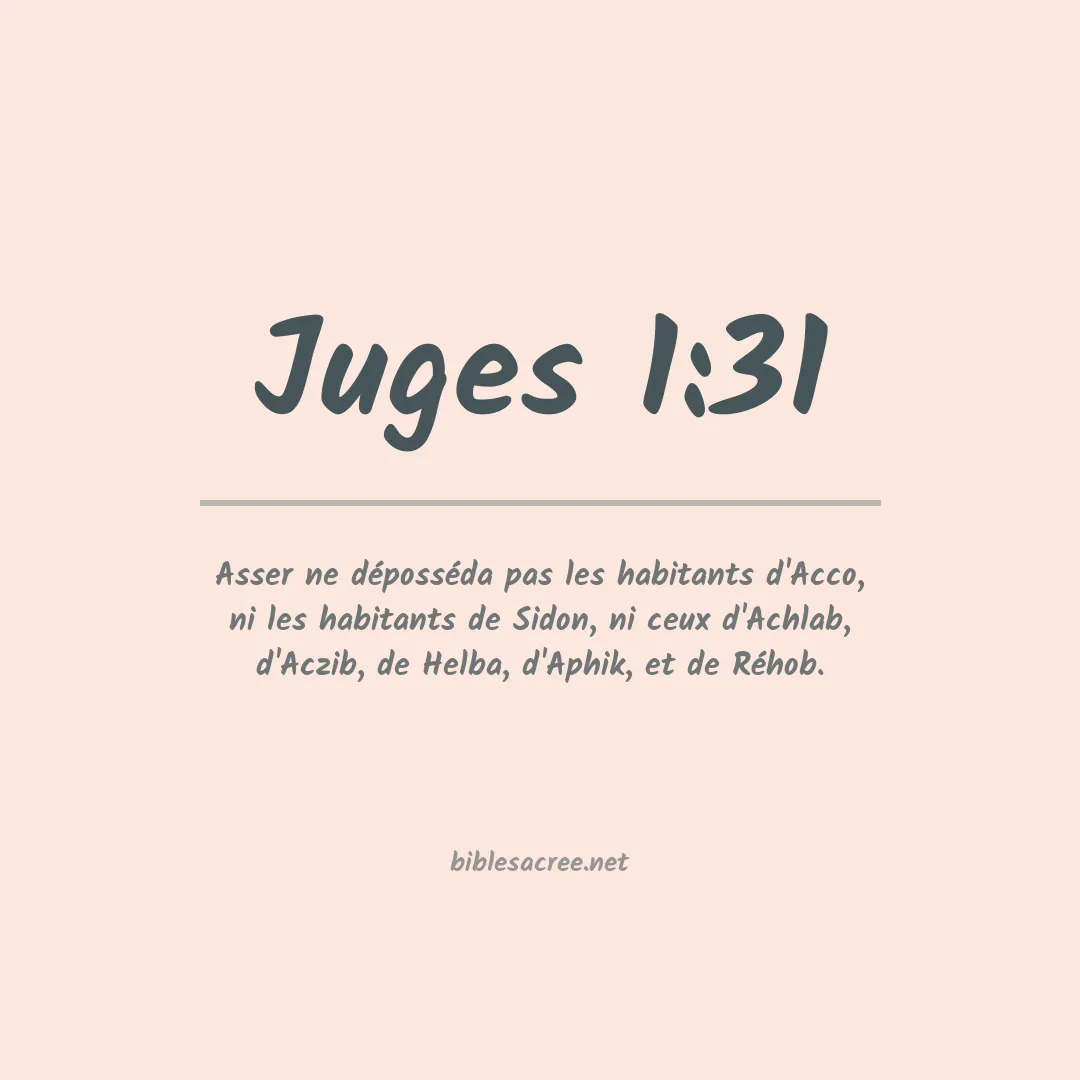 Juges - 1:31