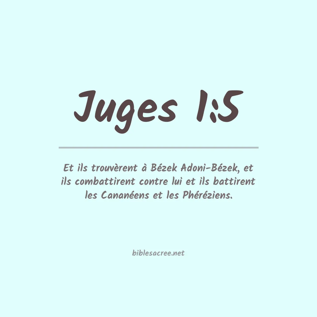 Juges - 1:5