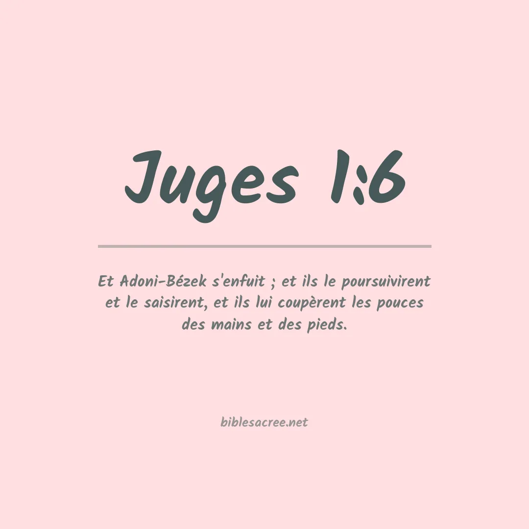 Juges - 1:6