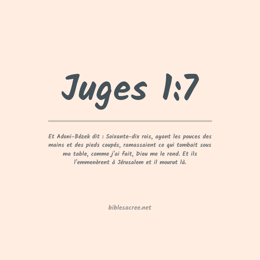 Juges - 1:7