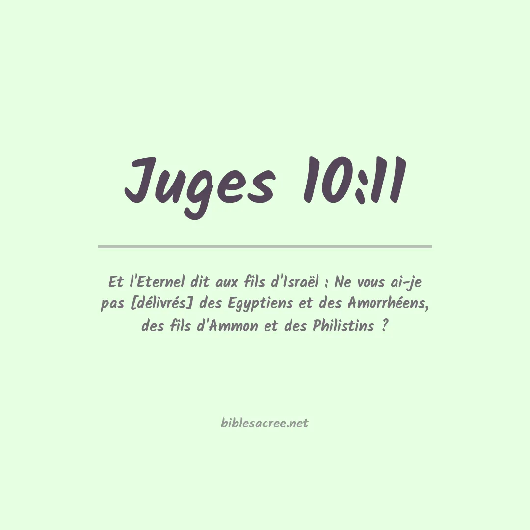 Juges - 10:11