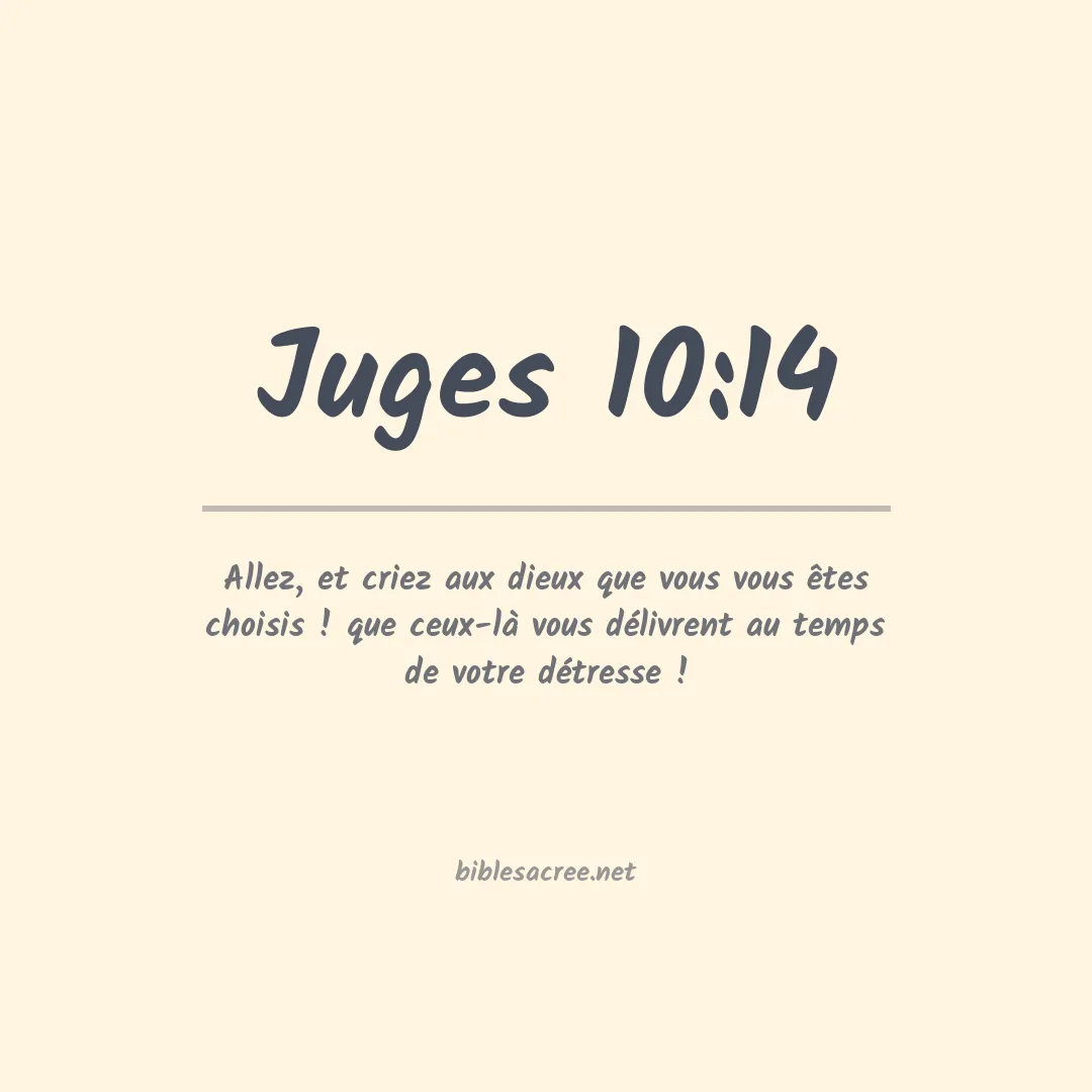 Juges - 10:14