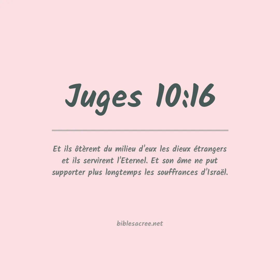 Juges - 10:16