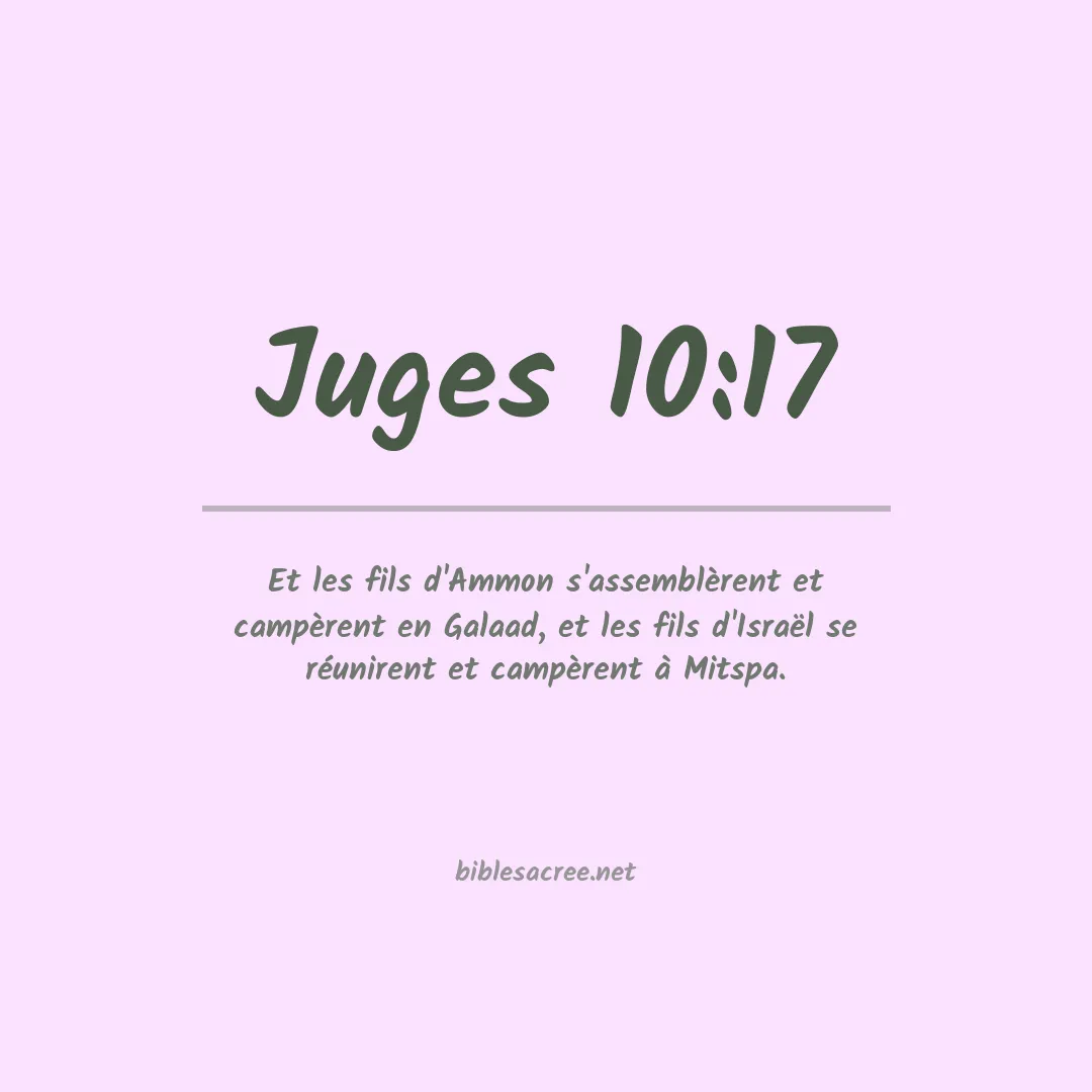 Juges - 10:17