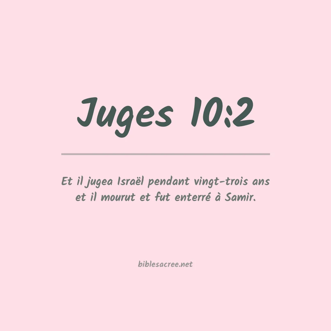 Juges - 10:2