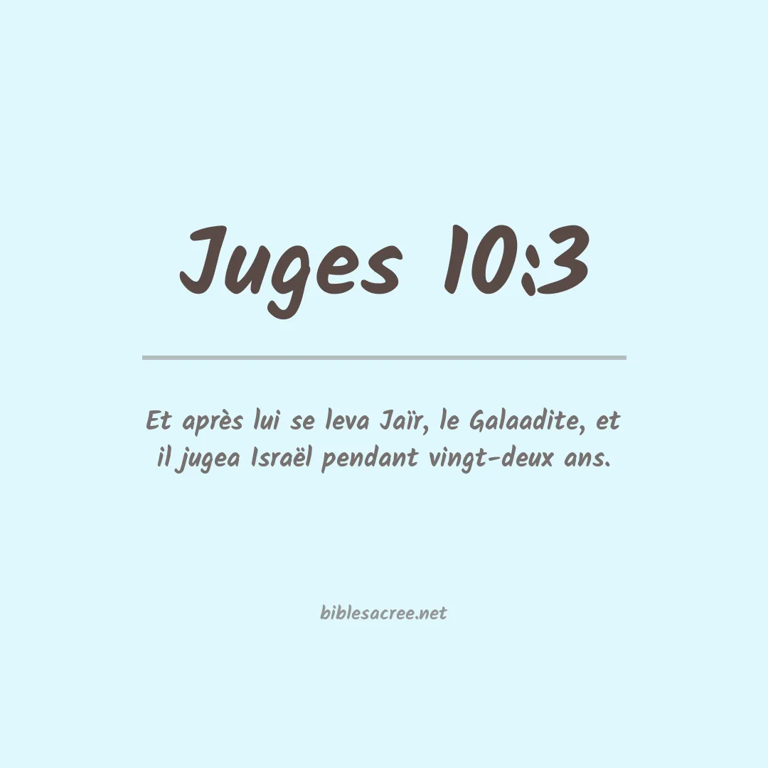 Juges - 10:3