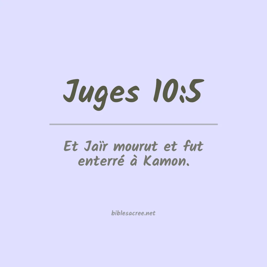 Juges - 10:5