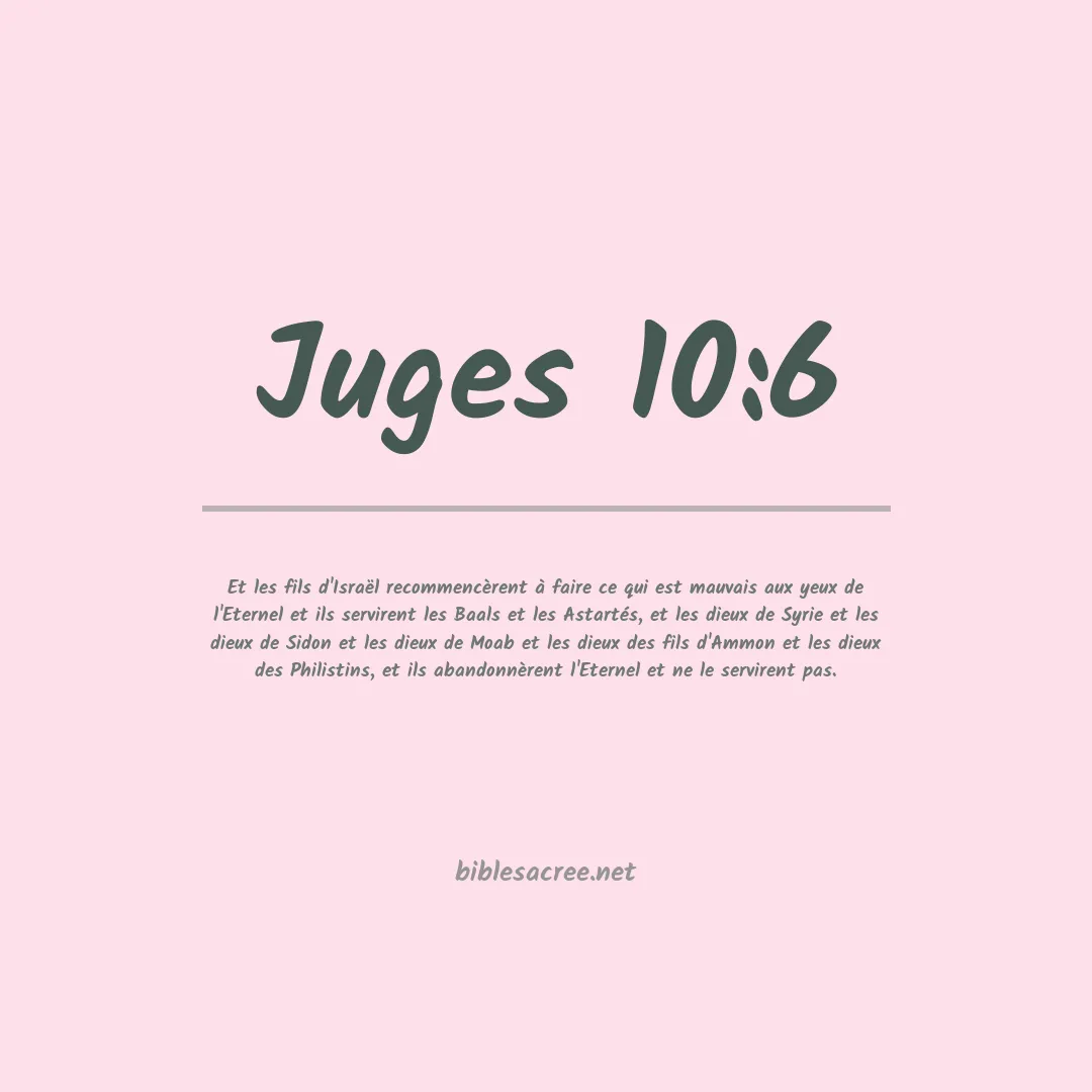 Juges - 10:6