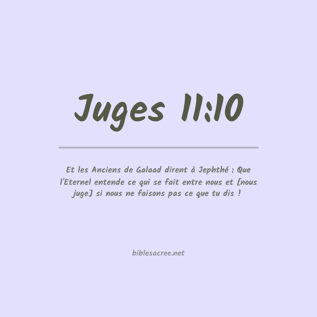Juges - 11:10