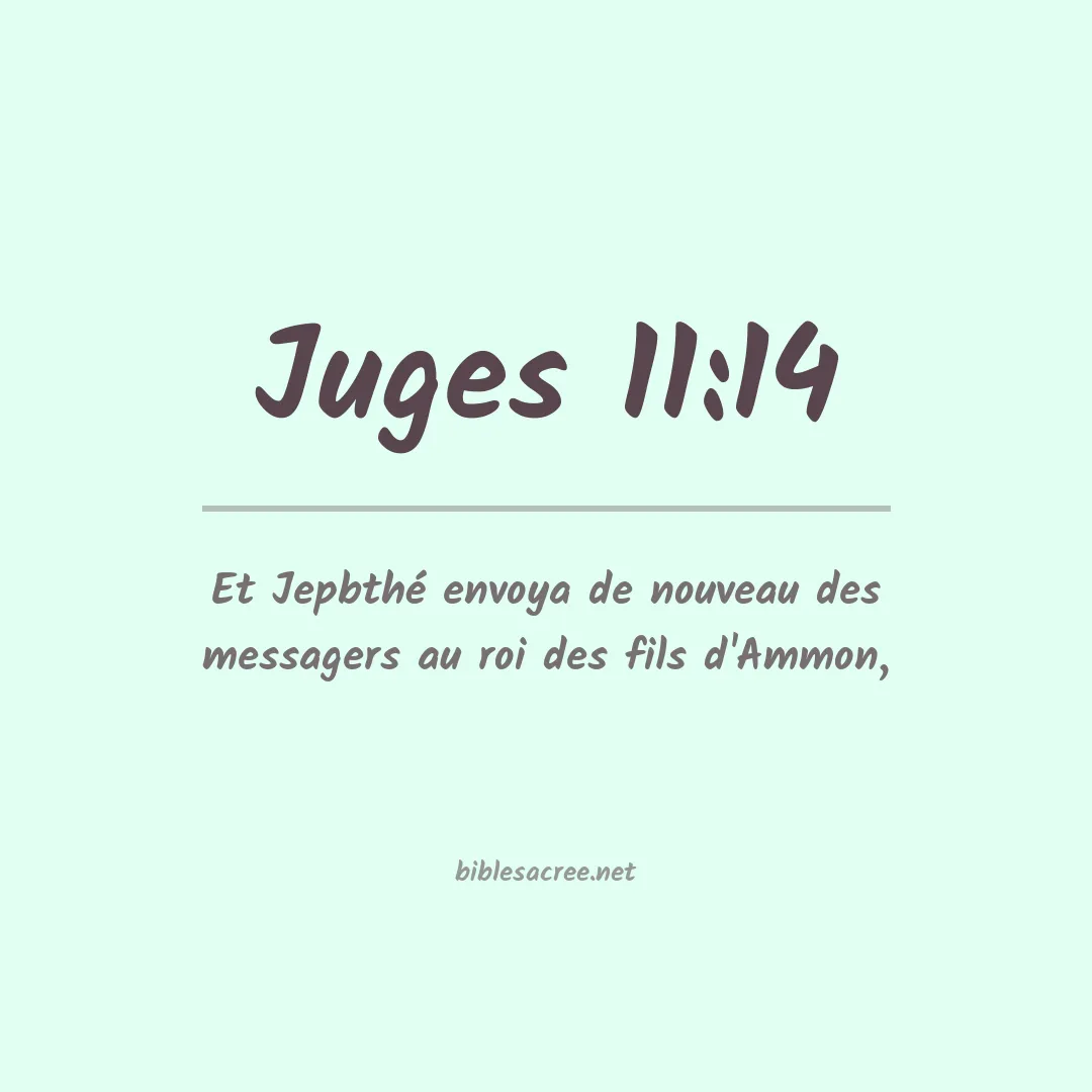 Juges - 11:14