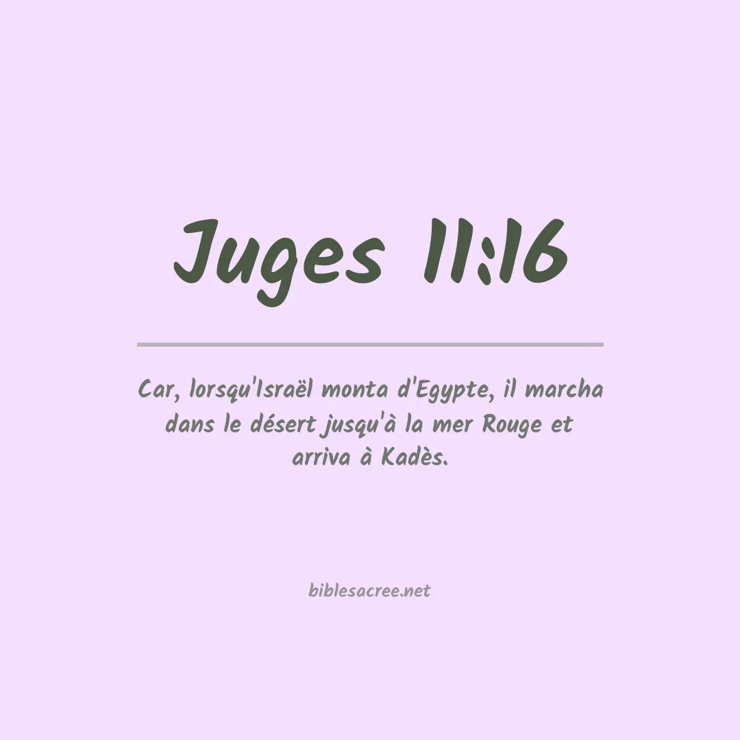 Juges - 11:16
