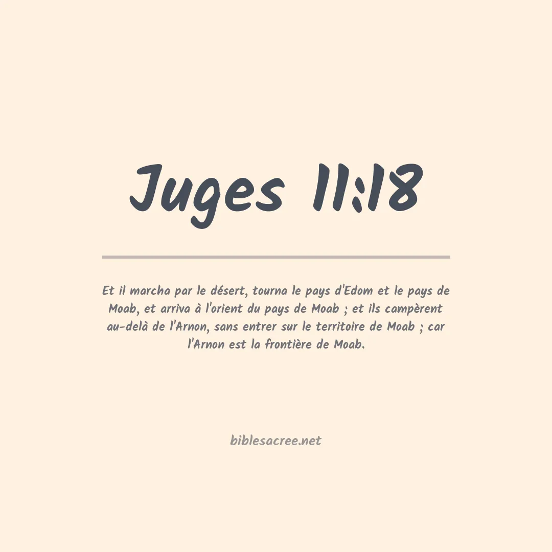 Juges - 11:18