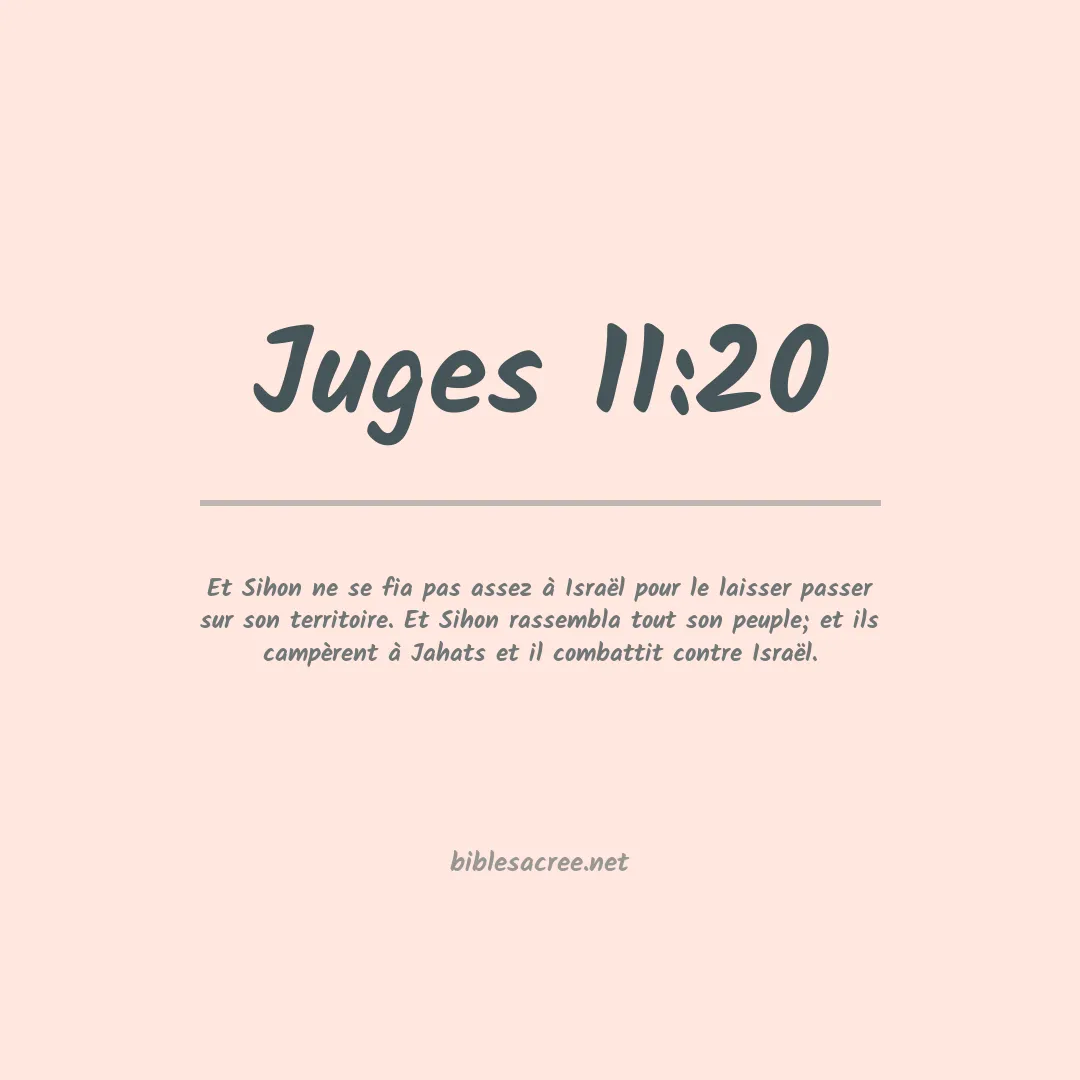 Juges - 11:20