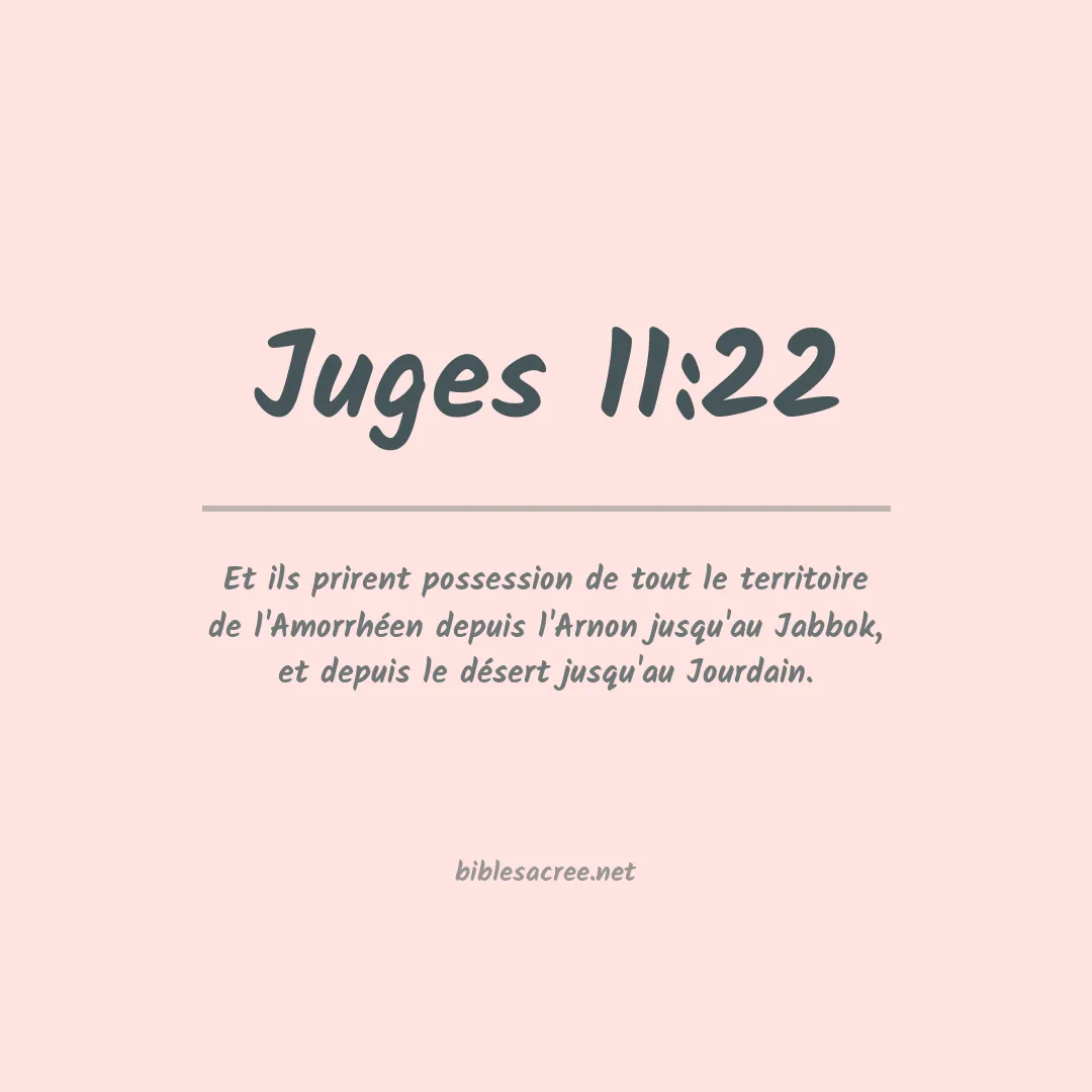 Juges - 11:22