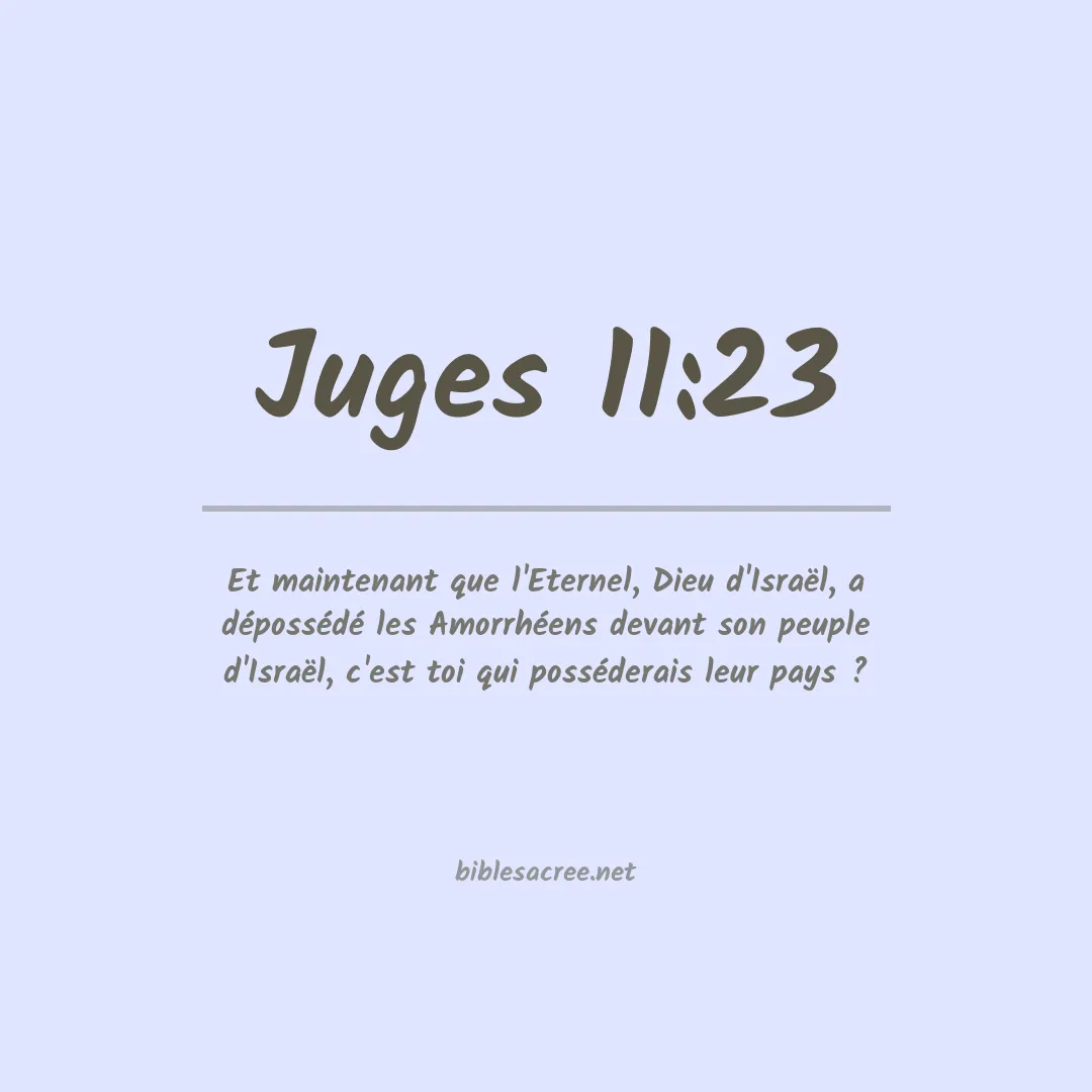 Juges - 11:23