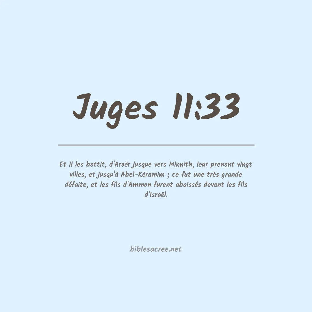 Juges - 11:33