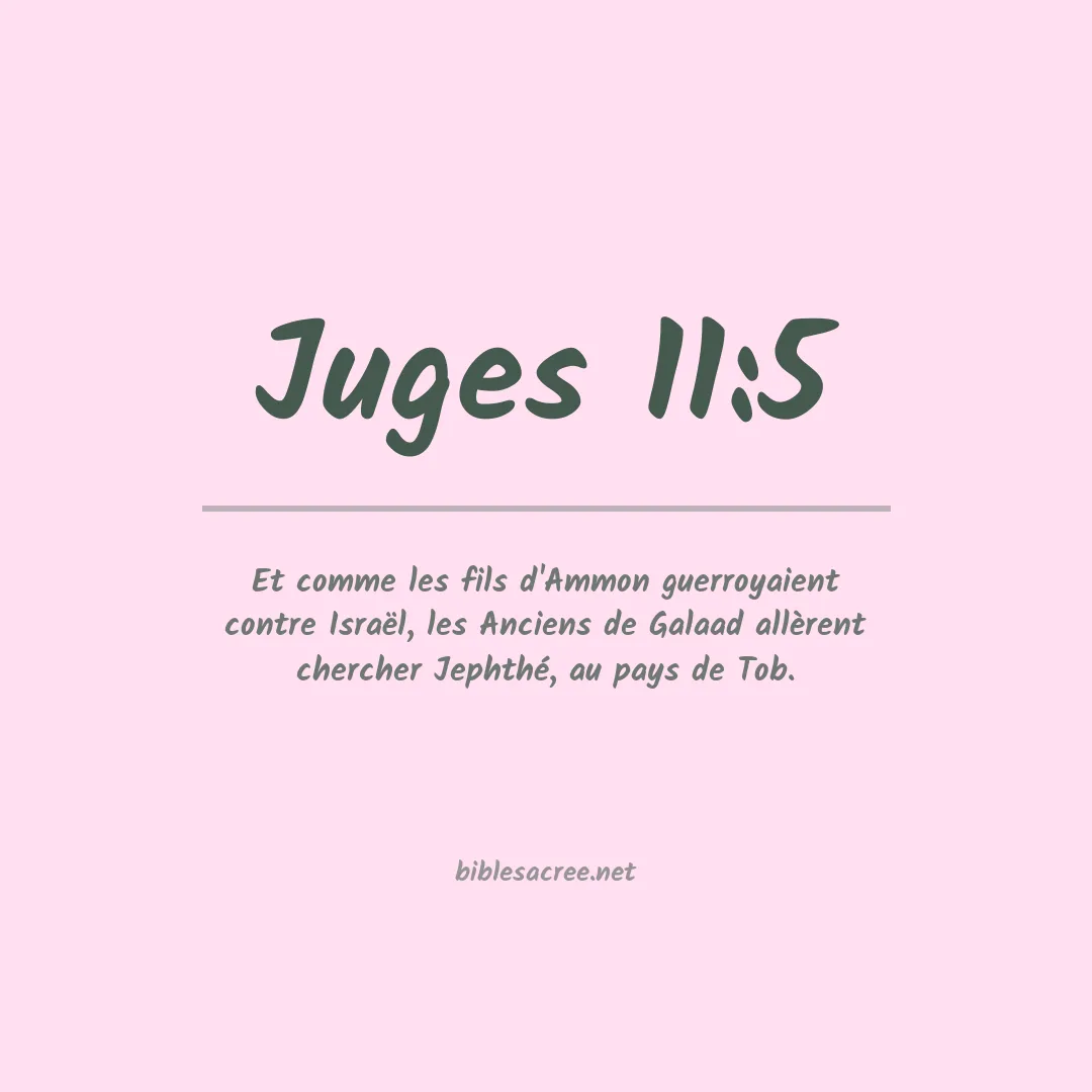 Juges - 11:5