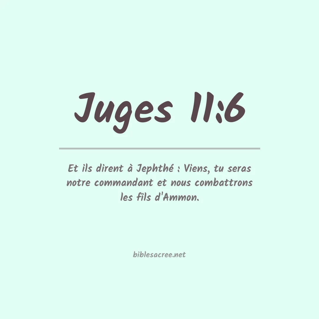Juges - 11:6
