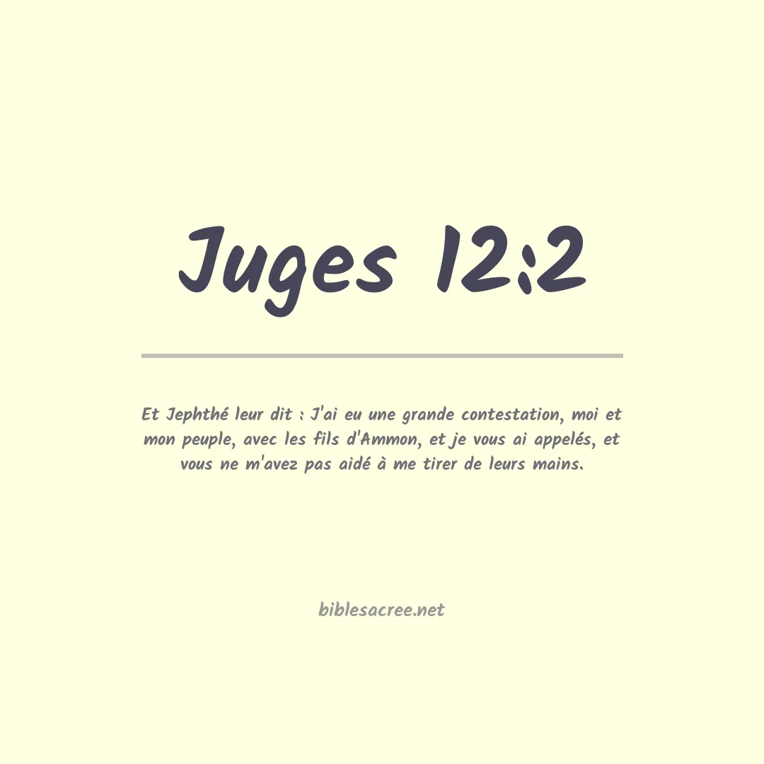 Juges - 12:2