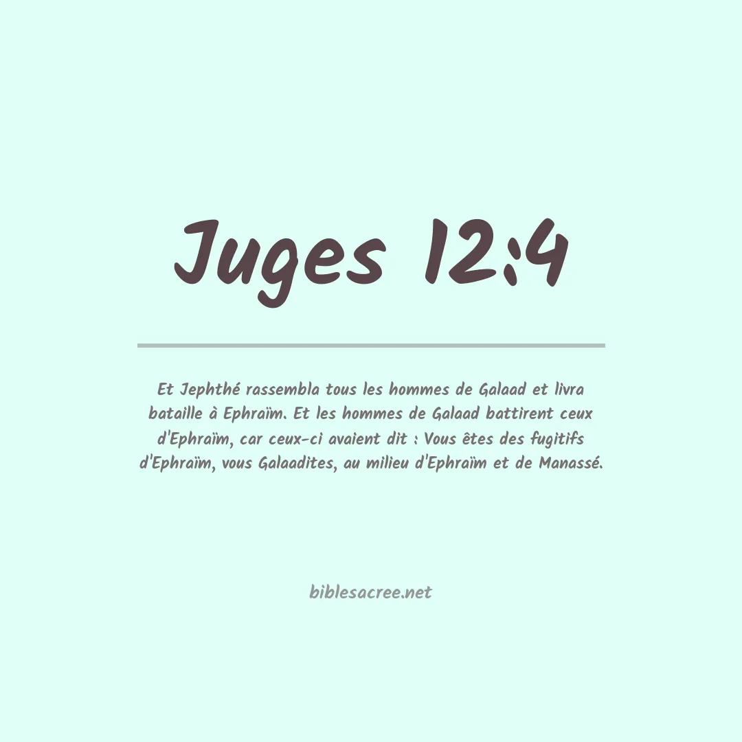 Juges - 12:4