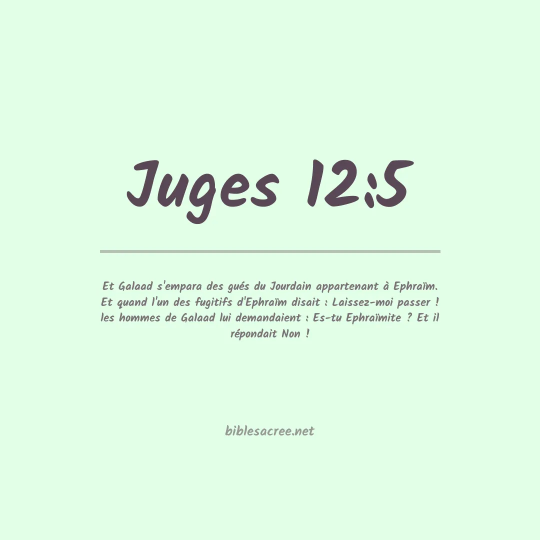Juges - 12:5