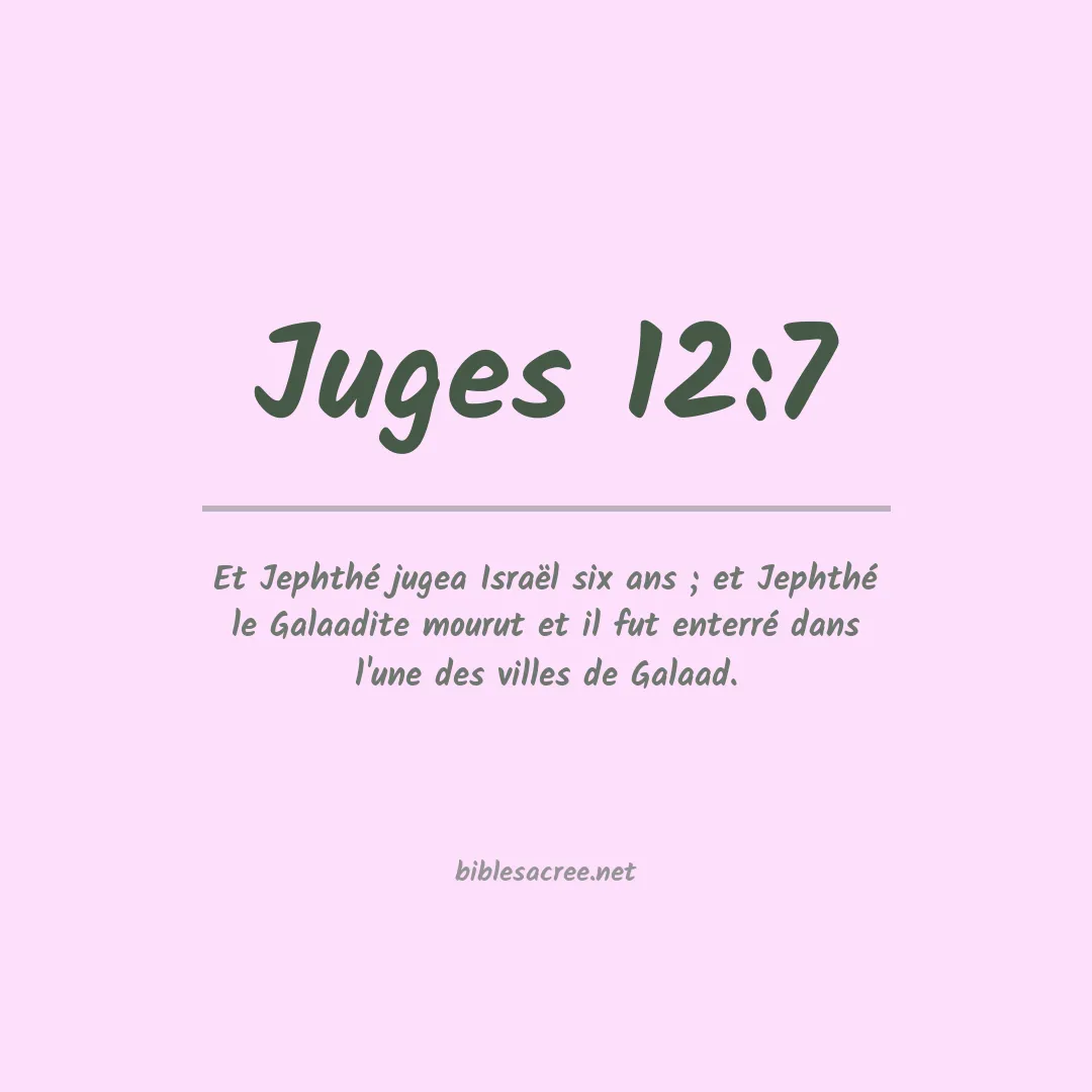 Juges - 12:7