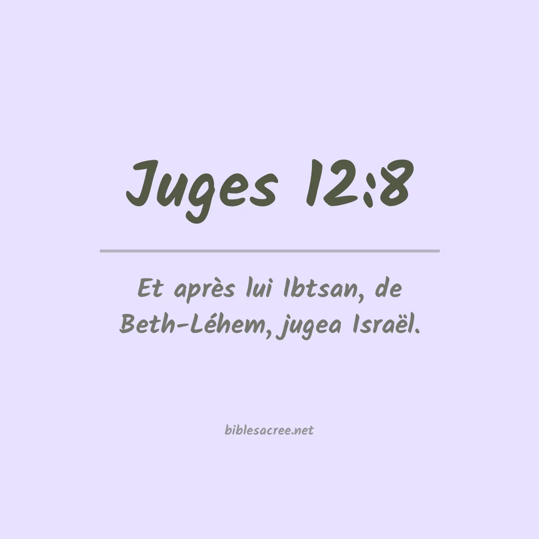 Juges - 12:8