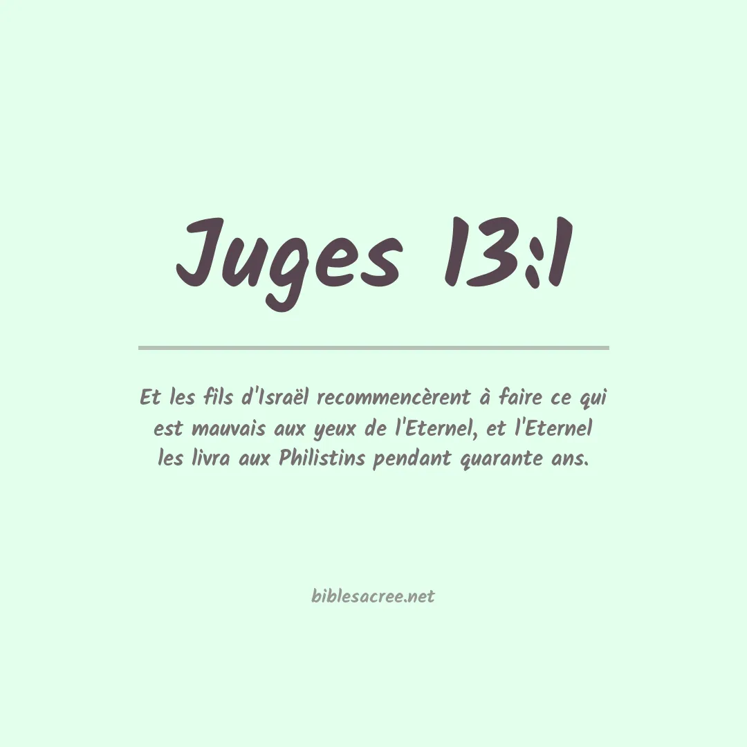 Juges - 13:1