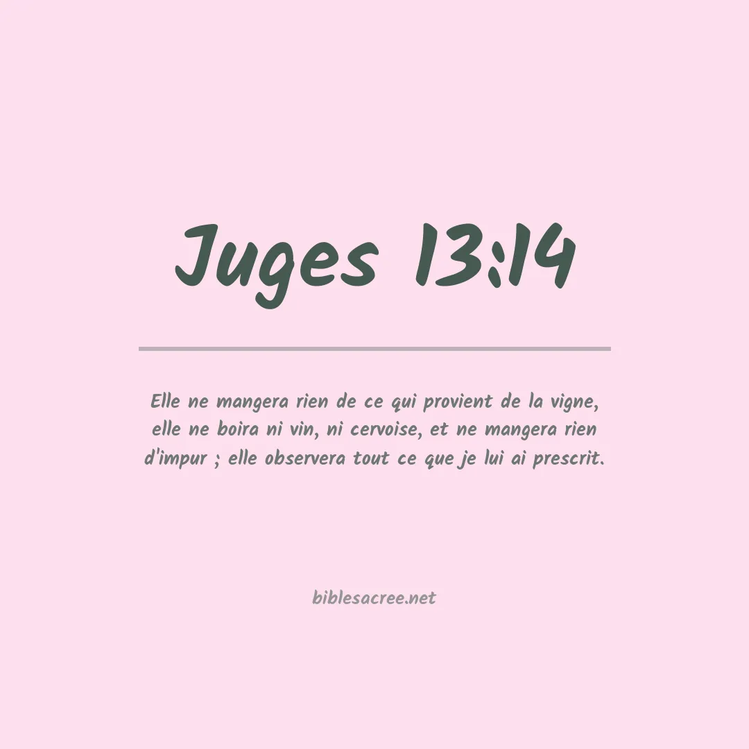 Juges - 13:14