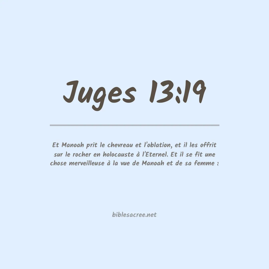 Juges - 13:19