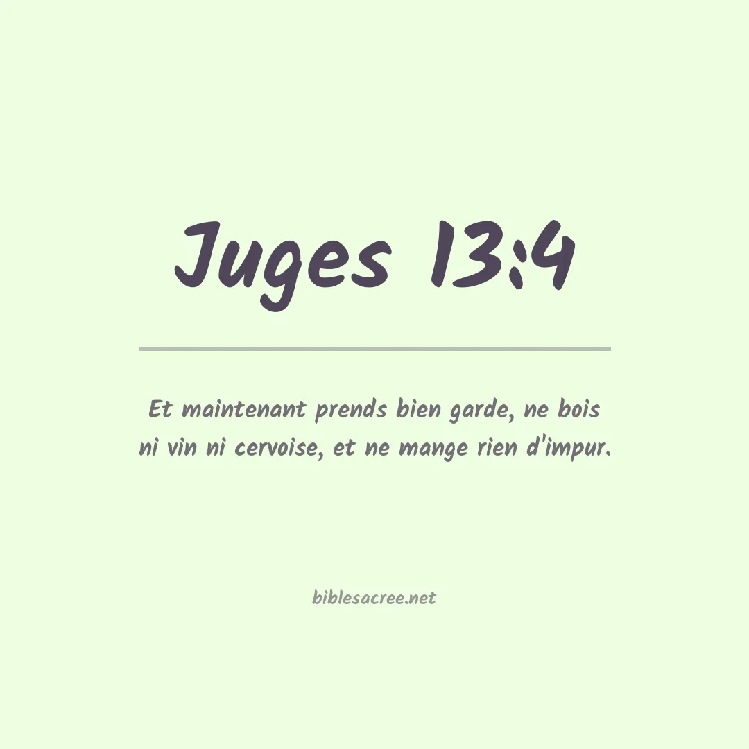 Juges - 13:4