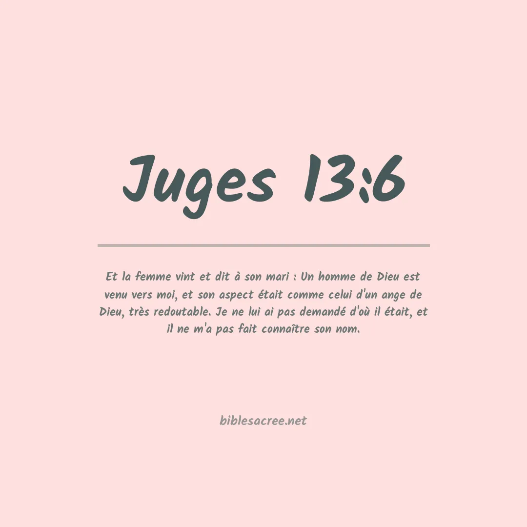 Juges - 13:6