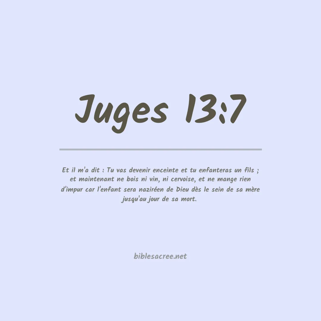 Juges - 13:7