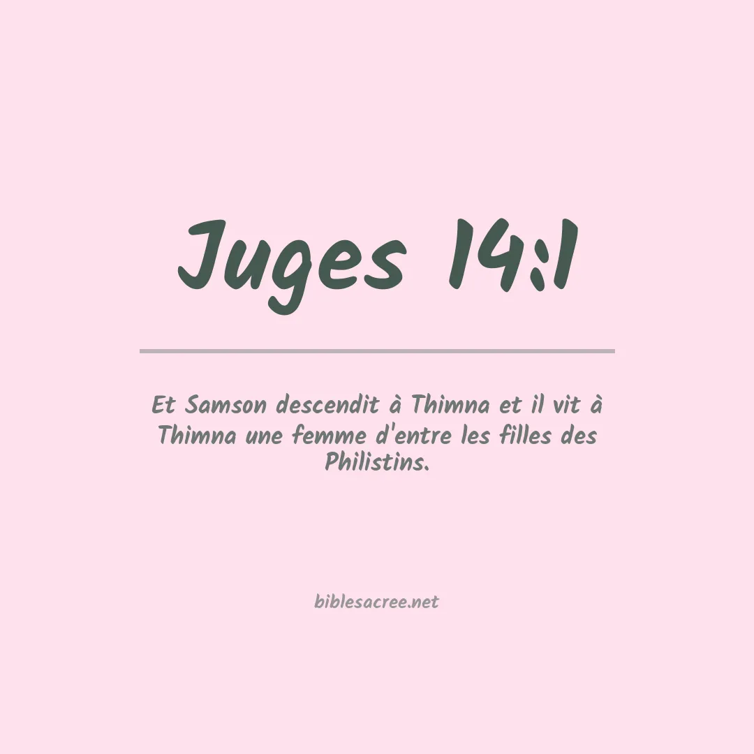 Juges - 14:1