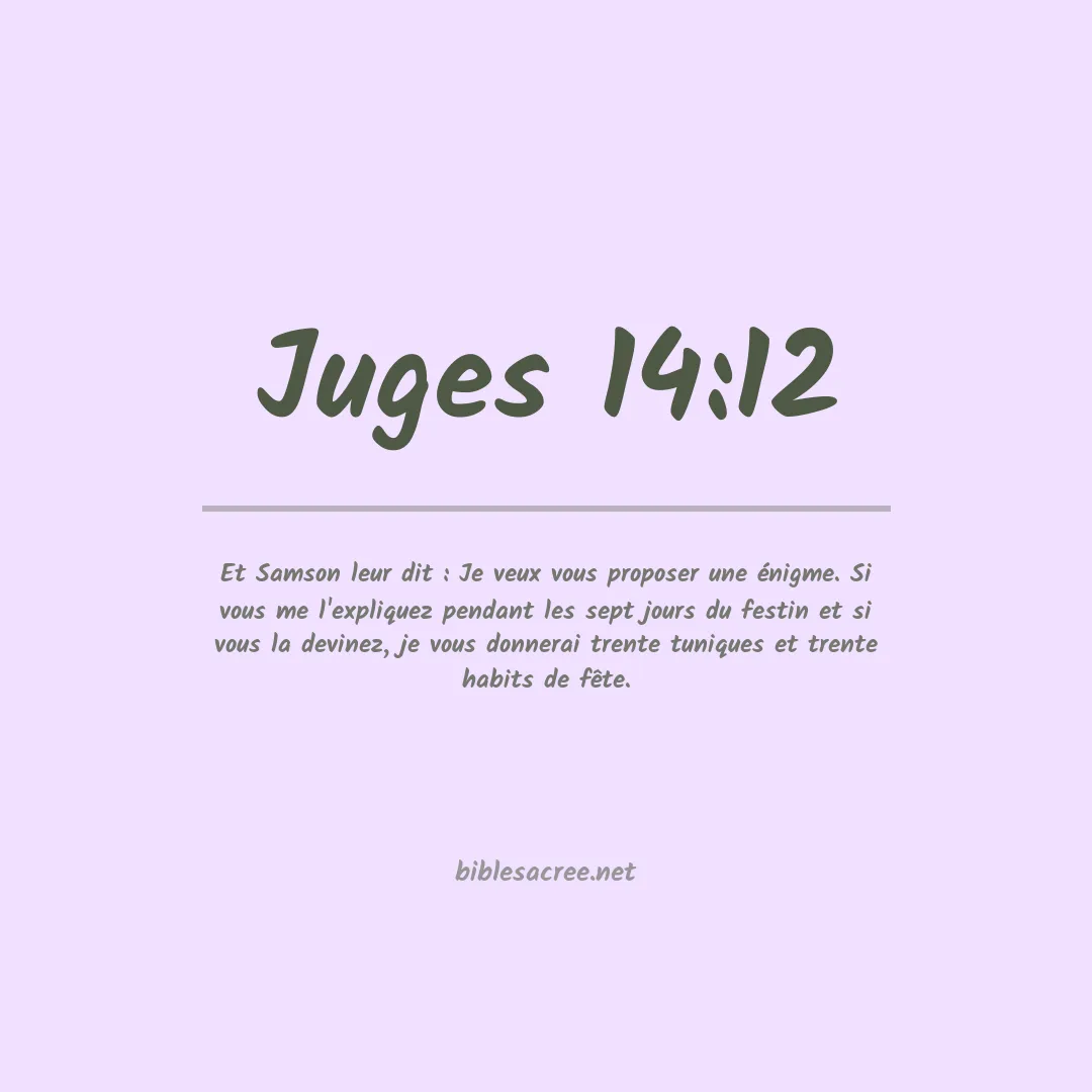 Juges - 14:12