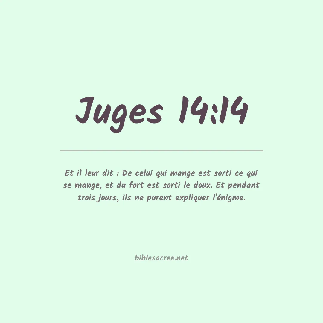 Juges - 14:14
