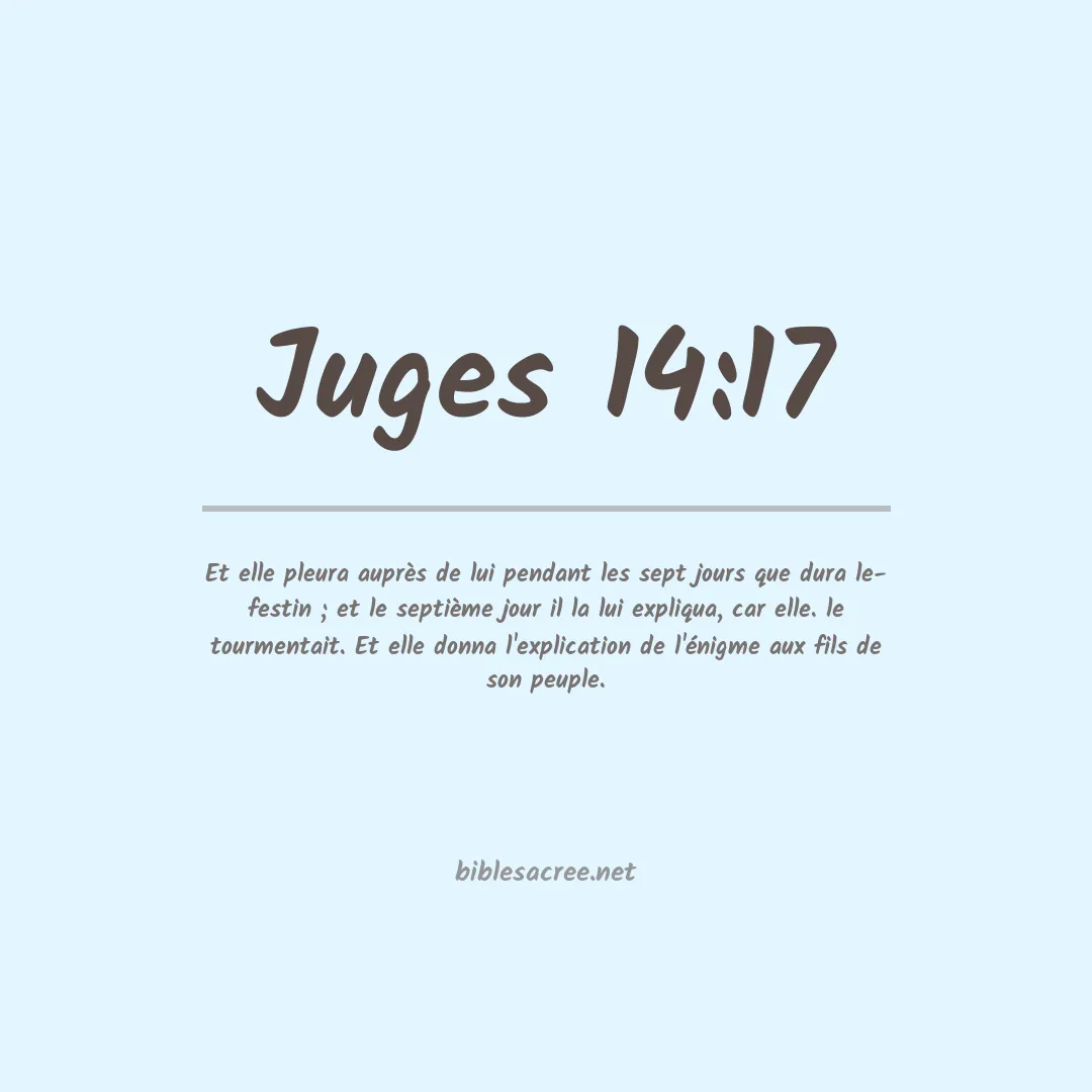 Juges - 14:17