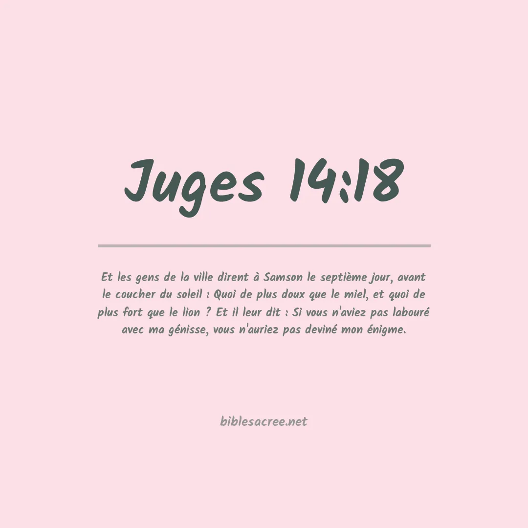 Juges - 14:18
