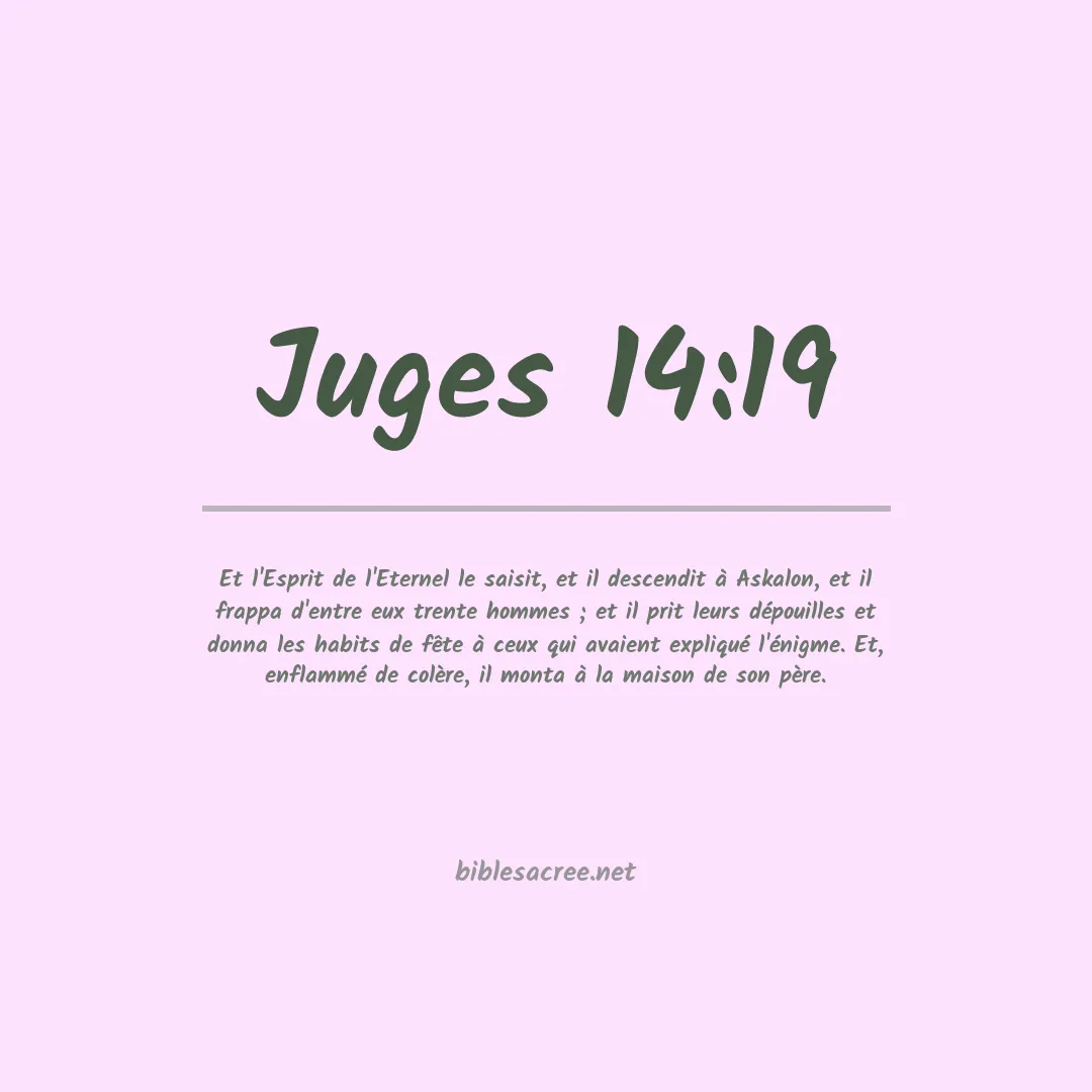 Juges - 14:19