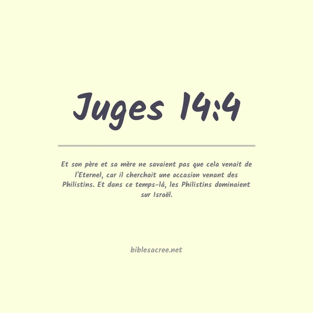 Juges - 14:4