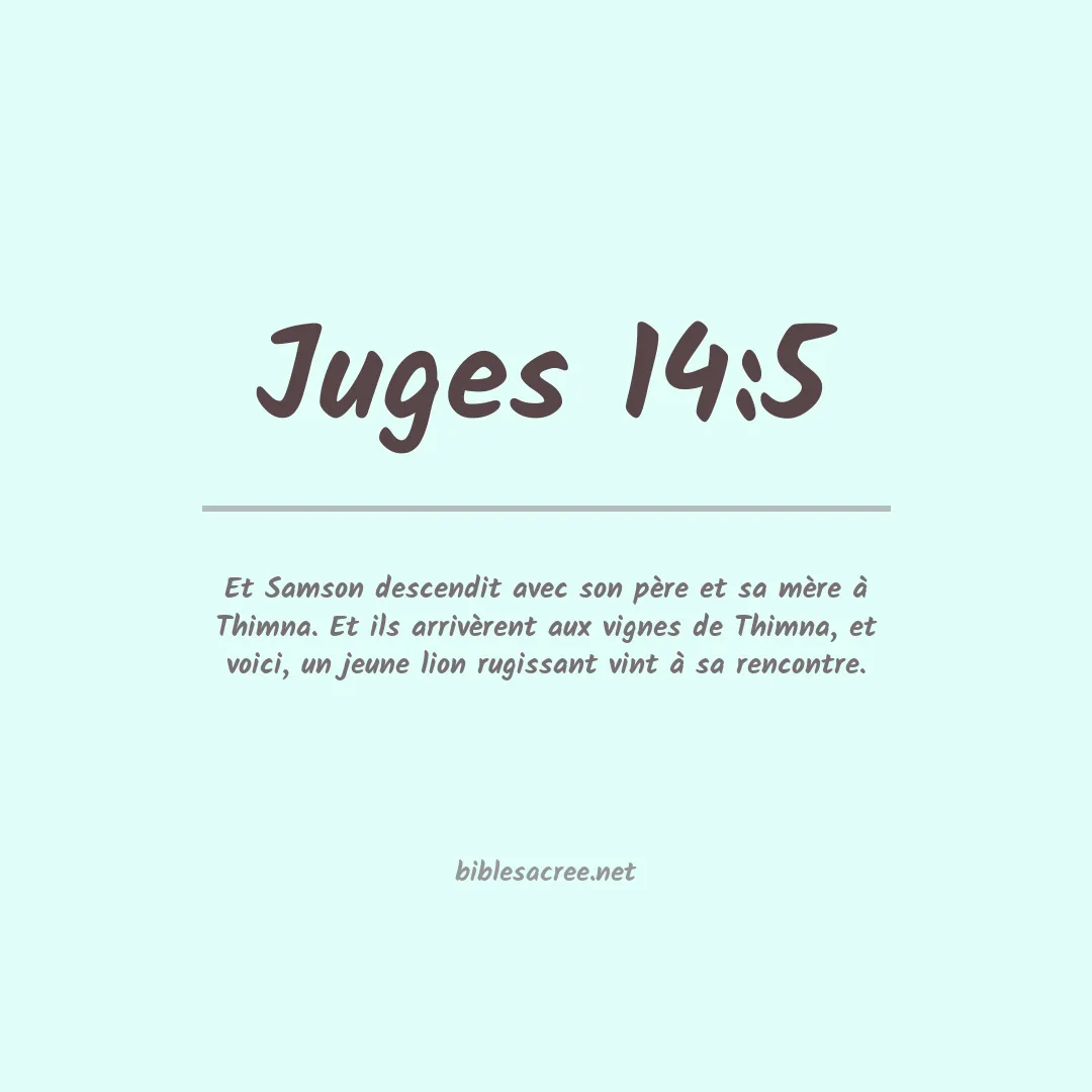 Juges - 14:5