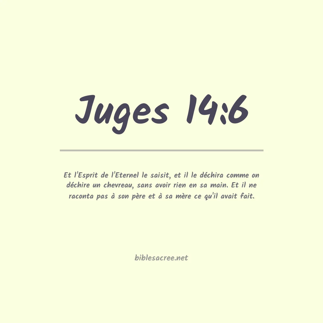Juges - 14:6