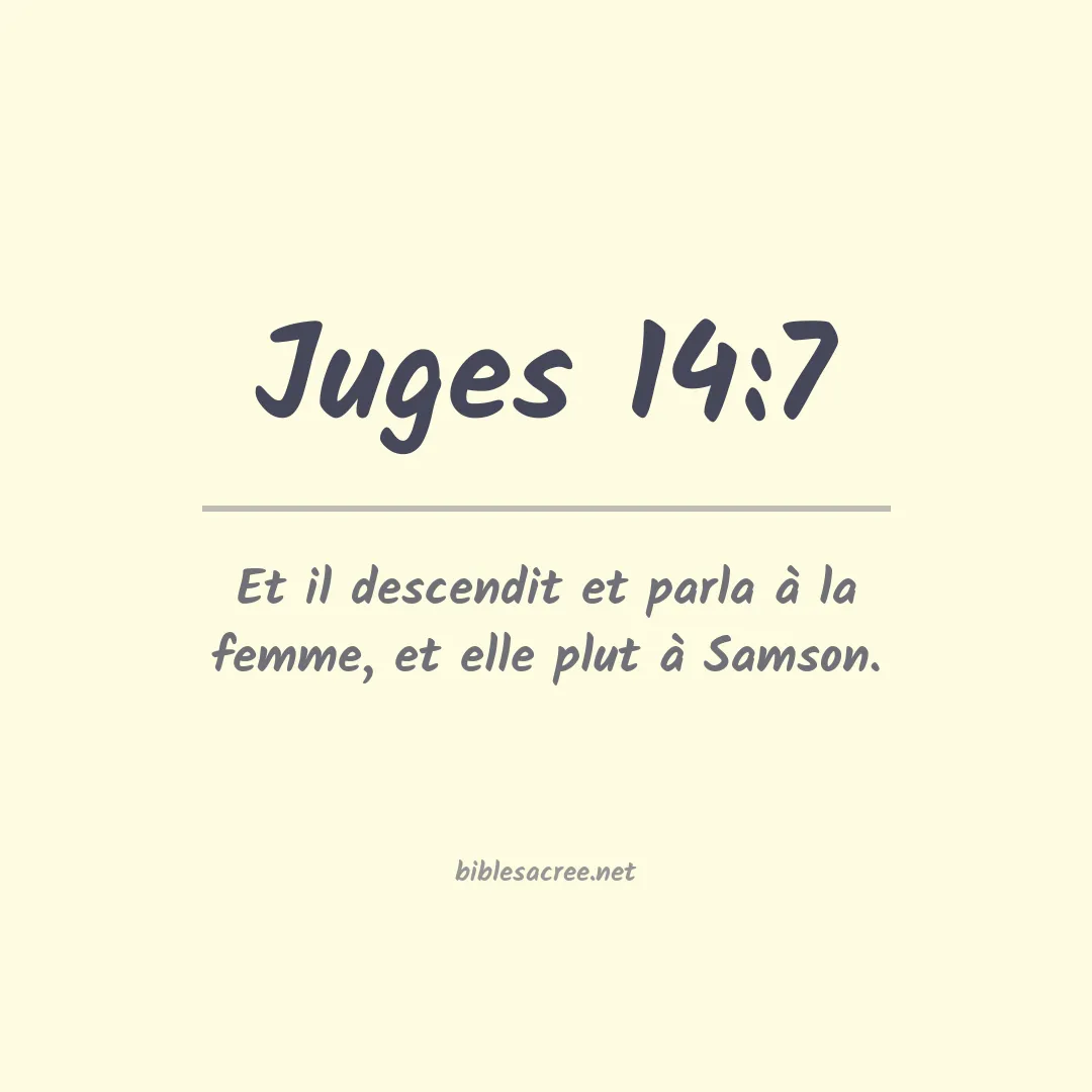 Juges - 14:7