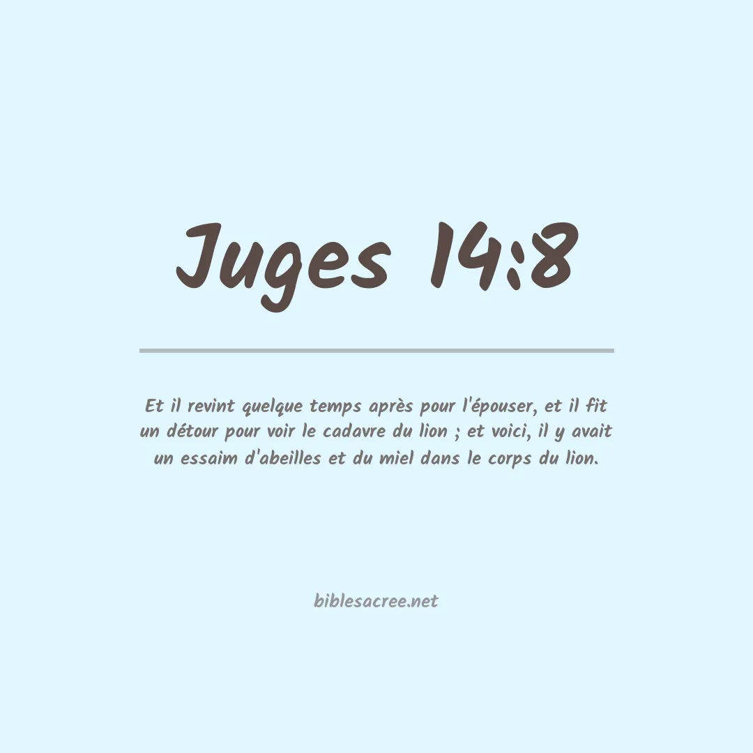 Juges - 14:8