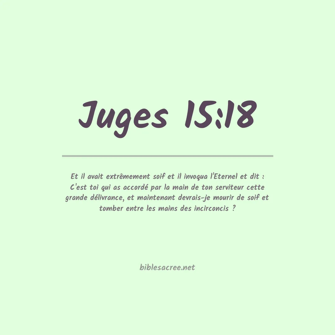 Juges - 15:18
