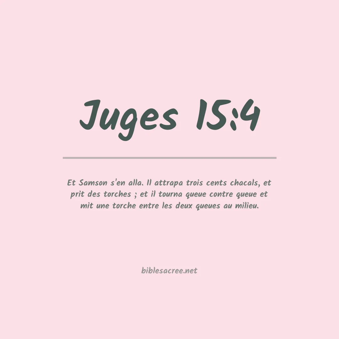 Juges - 15:4
